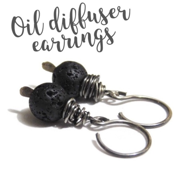 925 Sterling Silver Oil Diffuser Earrings - Picture 1 of 4